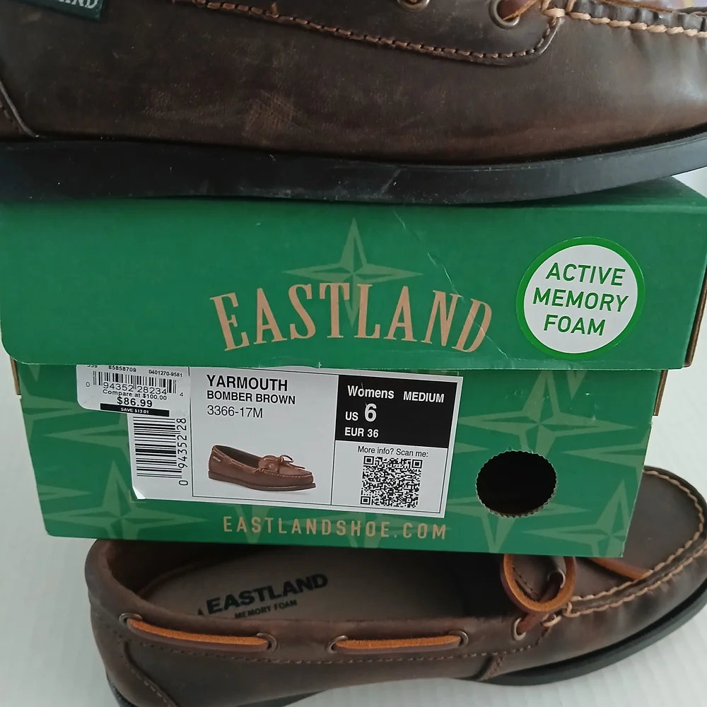 Eastland Women's Brown Boat Shoes Size 6 Medium New - Picture 7 of 10
